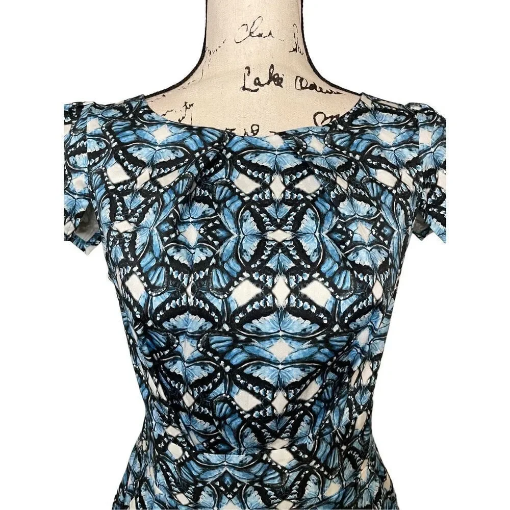 NWT Closet London Cotton‎ Tulip dress in blue, Size 8 - Picture 3 of 8